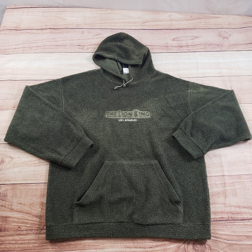 VINTAGE The Lion King Broadway Musical Sweater Mens‎ XL Green Fleece Adult *